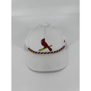 St Louis Cardinals White Mesh Baseball Cap Hat Adjustable Snapback